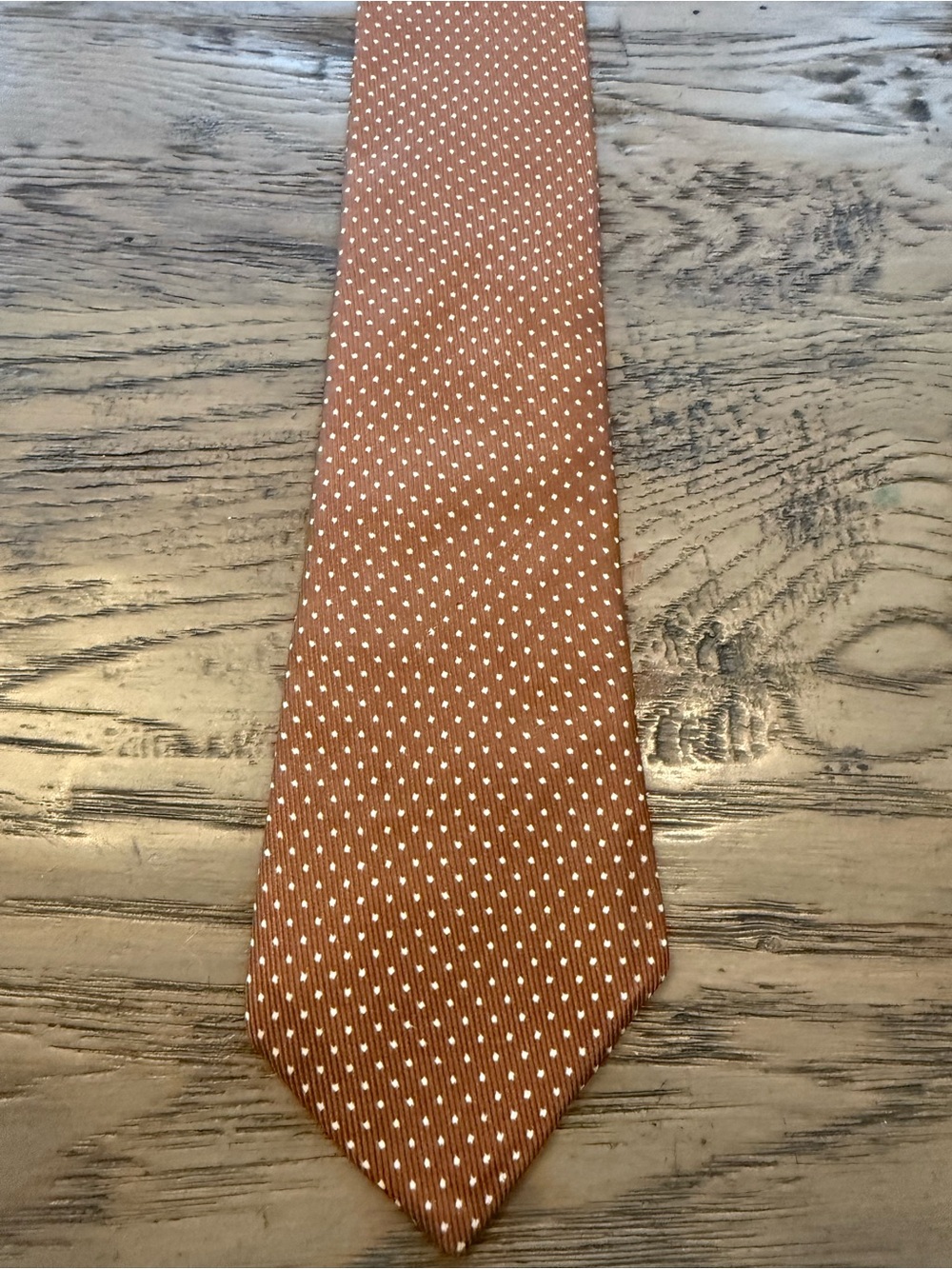 Versace Brown Silk Polka Dot Tie